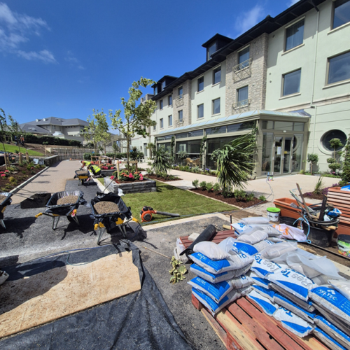 a resin bound pathway at the entrance to the new Hawthorn Galway Bay hotel