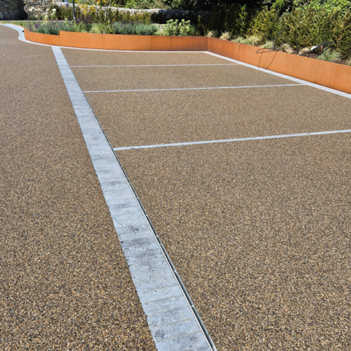 Completed resin bound driveway in Co. Galway by McKeogh Landscapes